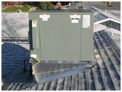 new heating system - roof top - after picture